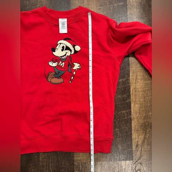 Disney Red women’s Crewneck Sweater with vintage Mickey Mouse graphic - Picture 4 of 4